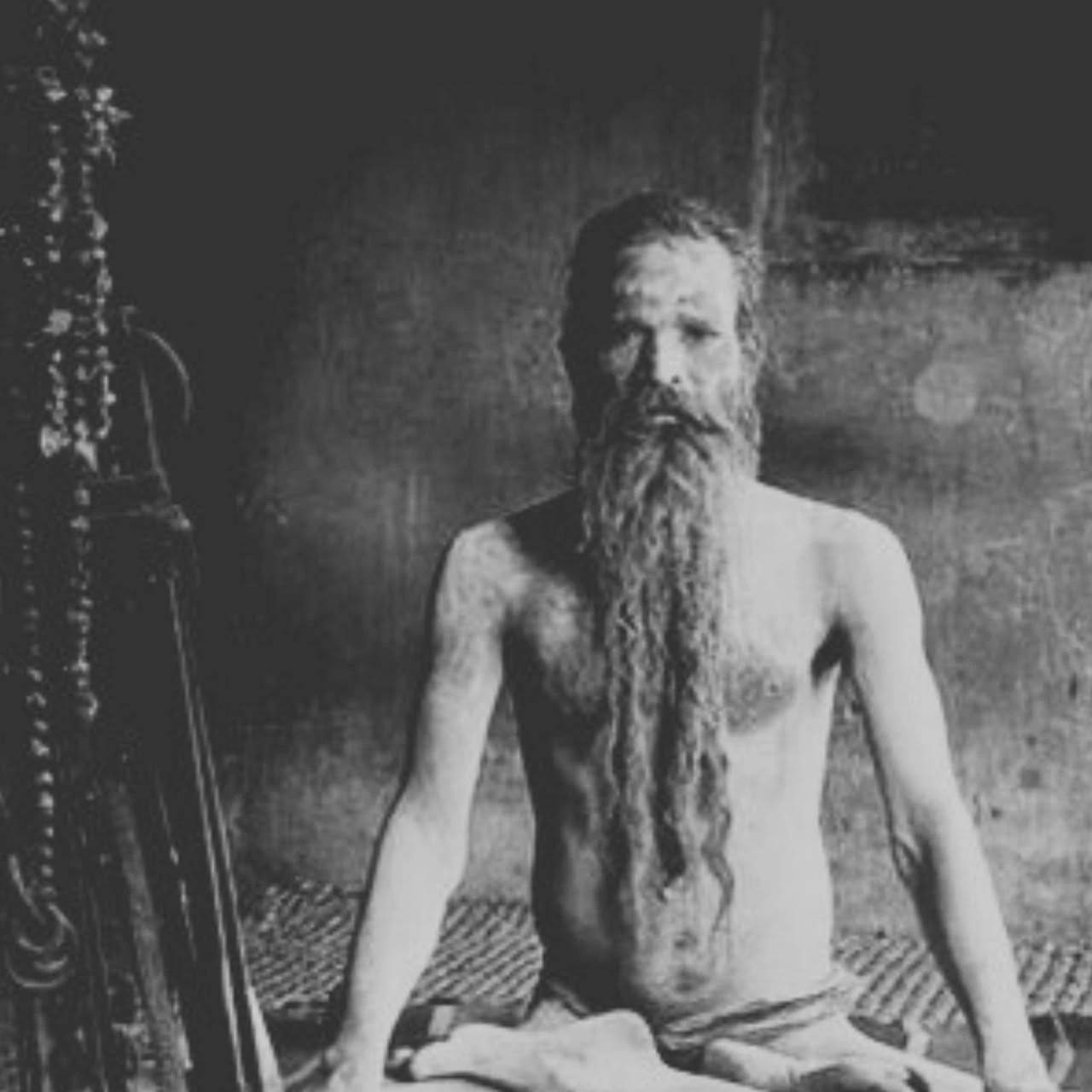 Archival spiritual portrait presented in the Guru Parampara section