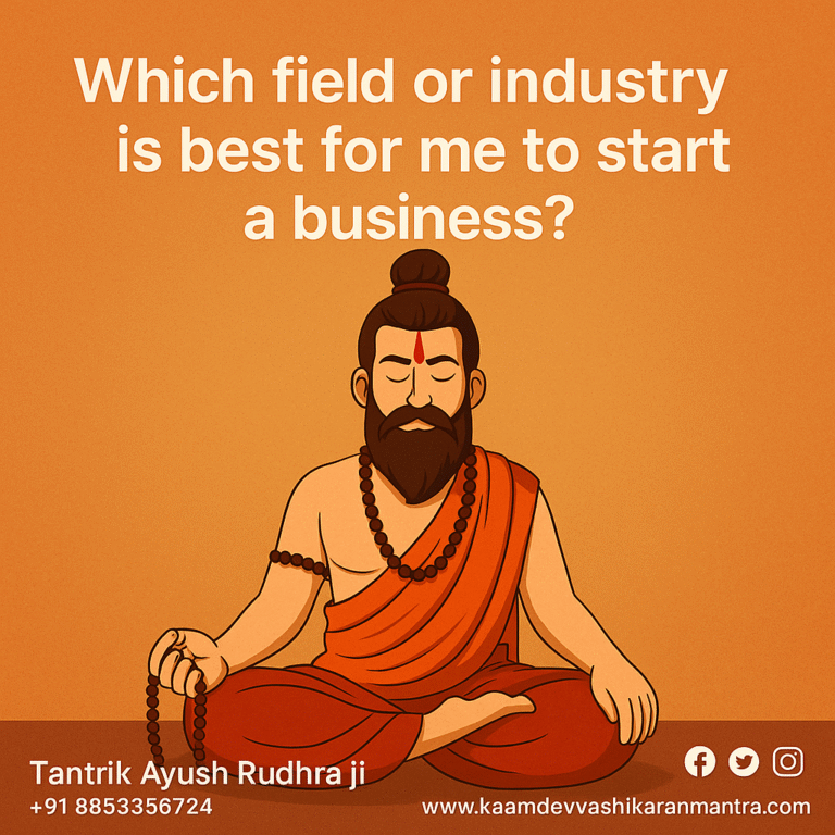 Which Field or Industry is Best for Me to Start a Business? Discover the Divine Clarity Through Tantrik Ayush Rudhra Ji