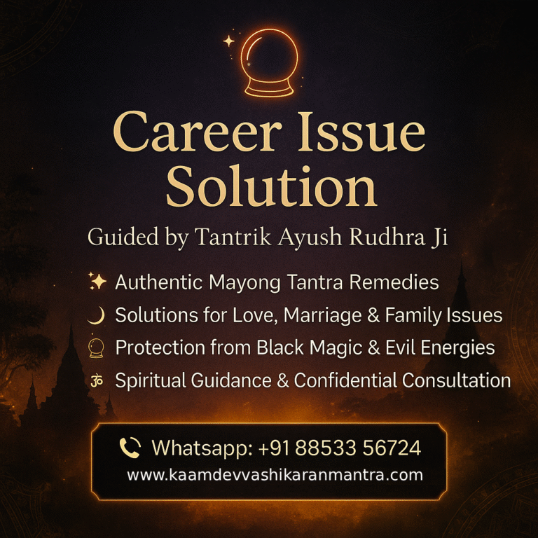 Carrier Job Related Issue Solutions by Mayong Tantrik Ayush Rudhra Ji