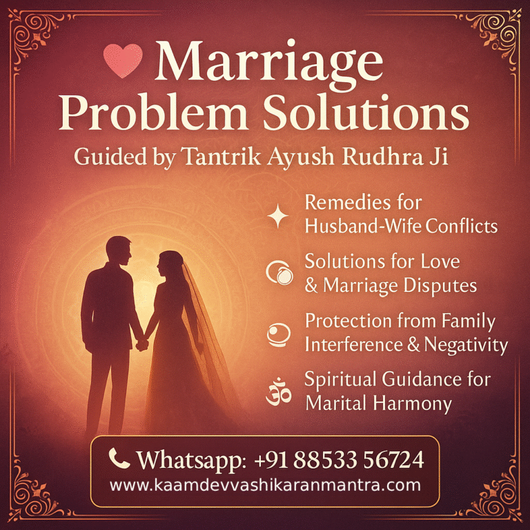 Marriage Problem Solutions by Mayong Tantrik Ayush Rudhra Ji
