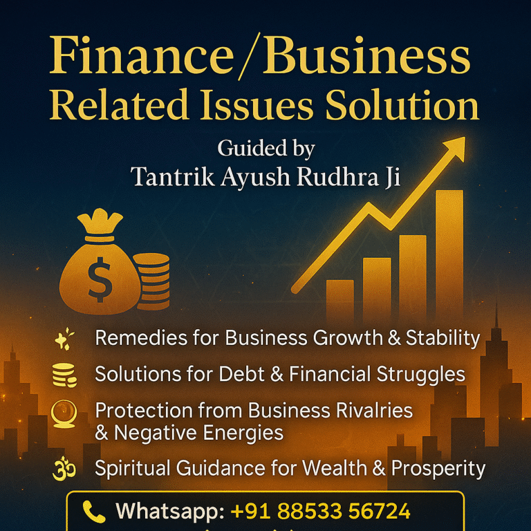 Finance/Business Related Issues Solution by Mayong Tantrik Ayush Rudhra Ji