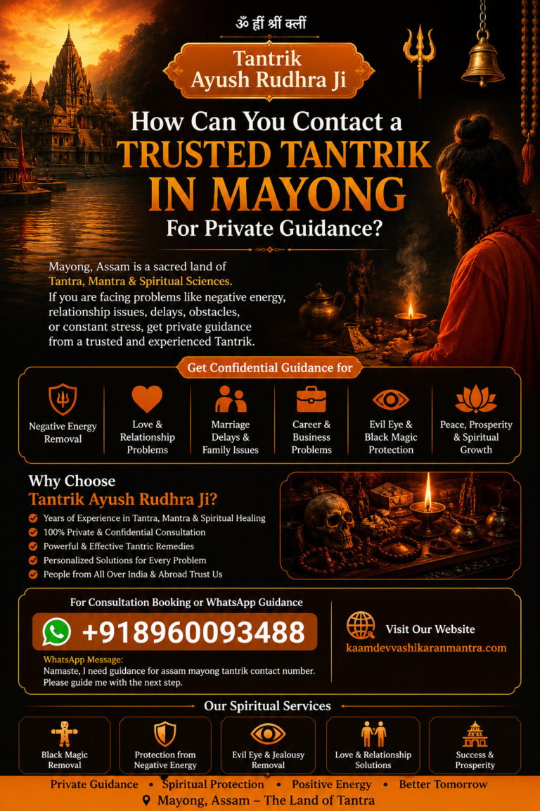Assam Mayong Tantrik Contact Number for Private Spiritual Guidance in Mayong
