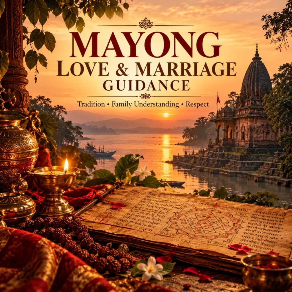 Love Marriage Problem Solution in Mayong: Traditional Mantra Guidance, Family Opposition, and Responsible Consultation